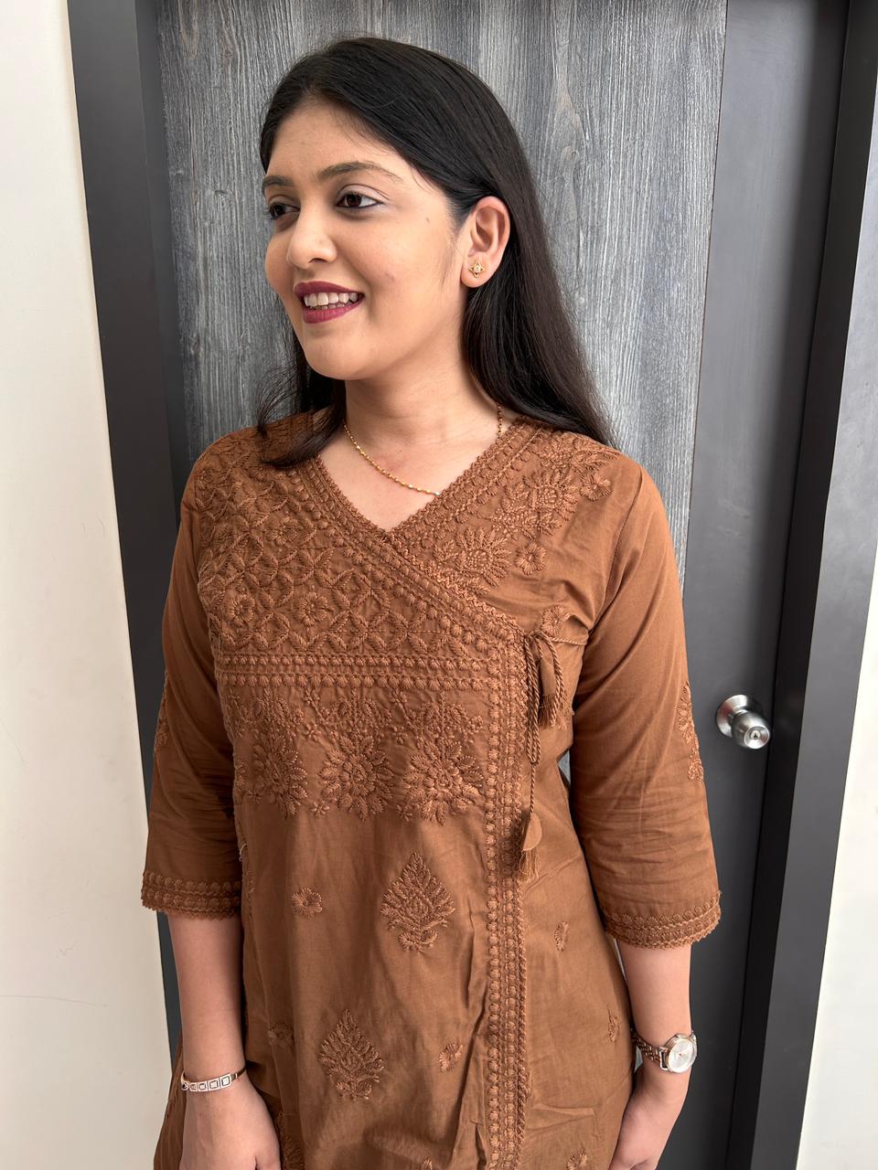 Chikankari Embroidered Kurta Pant Set