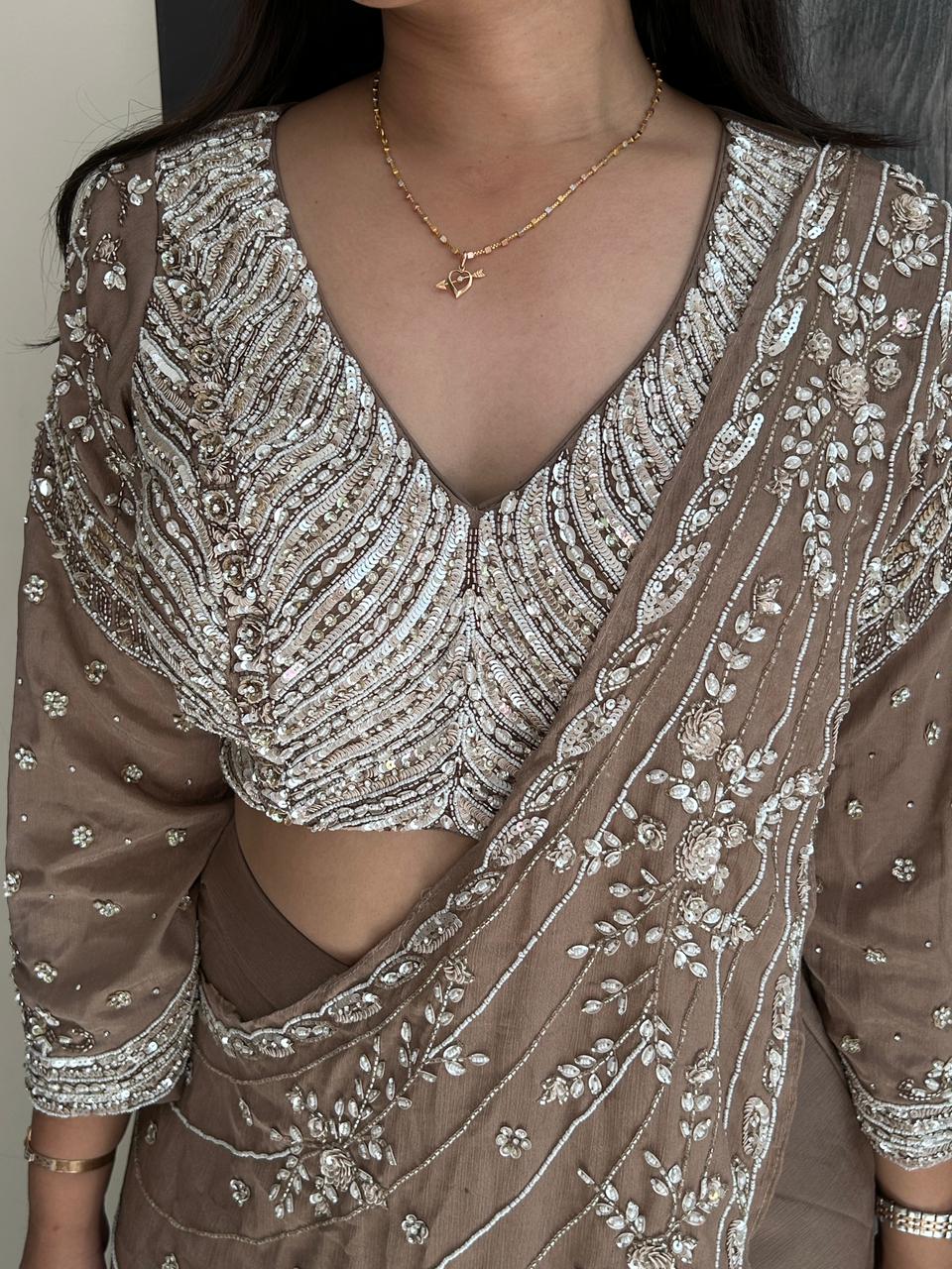 fish cut indo-western lehenga