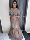 fish cut indo-western lehenga