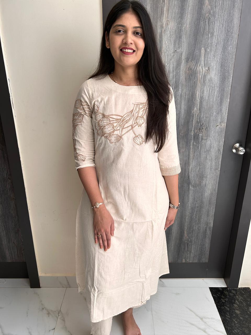 effortless kurti (white)