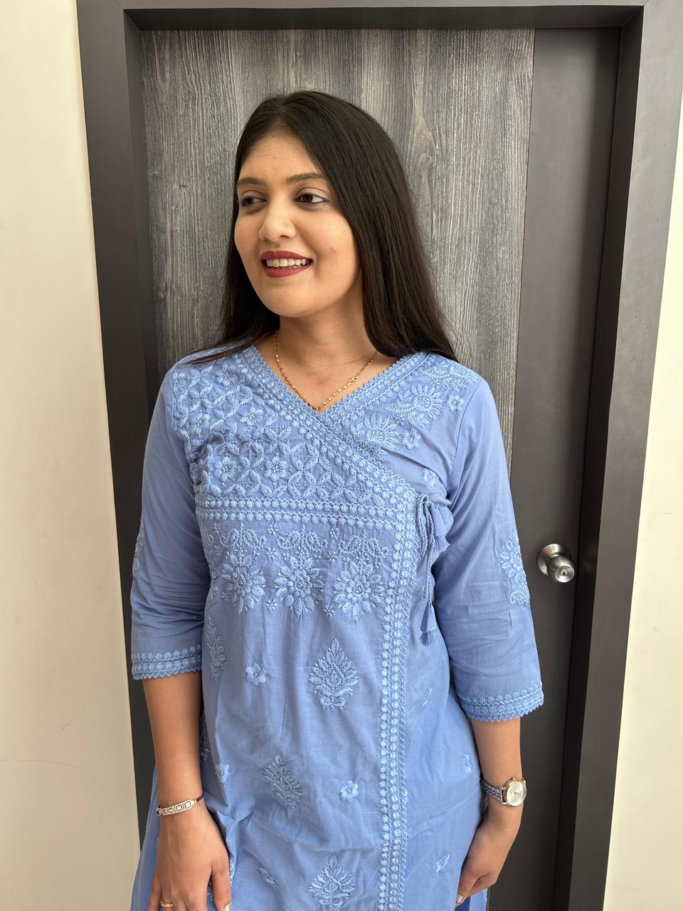 Chikankari Embroidered Kurta Pant Set